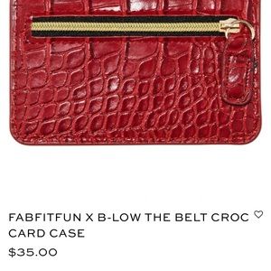 B-LOW THE BELT wallet card case